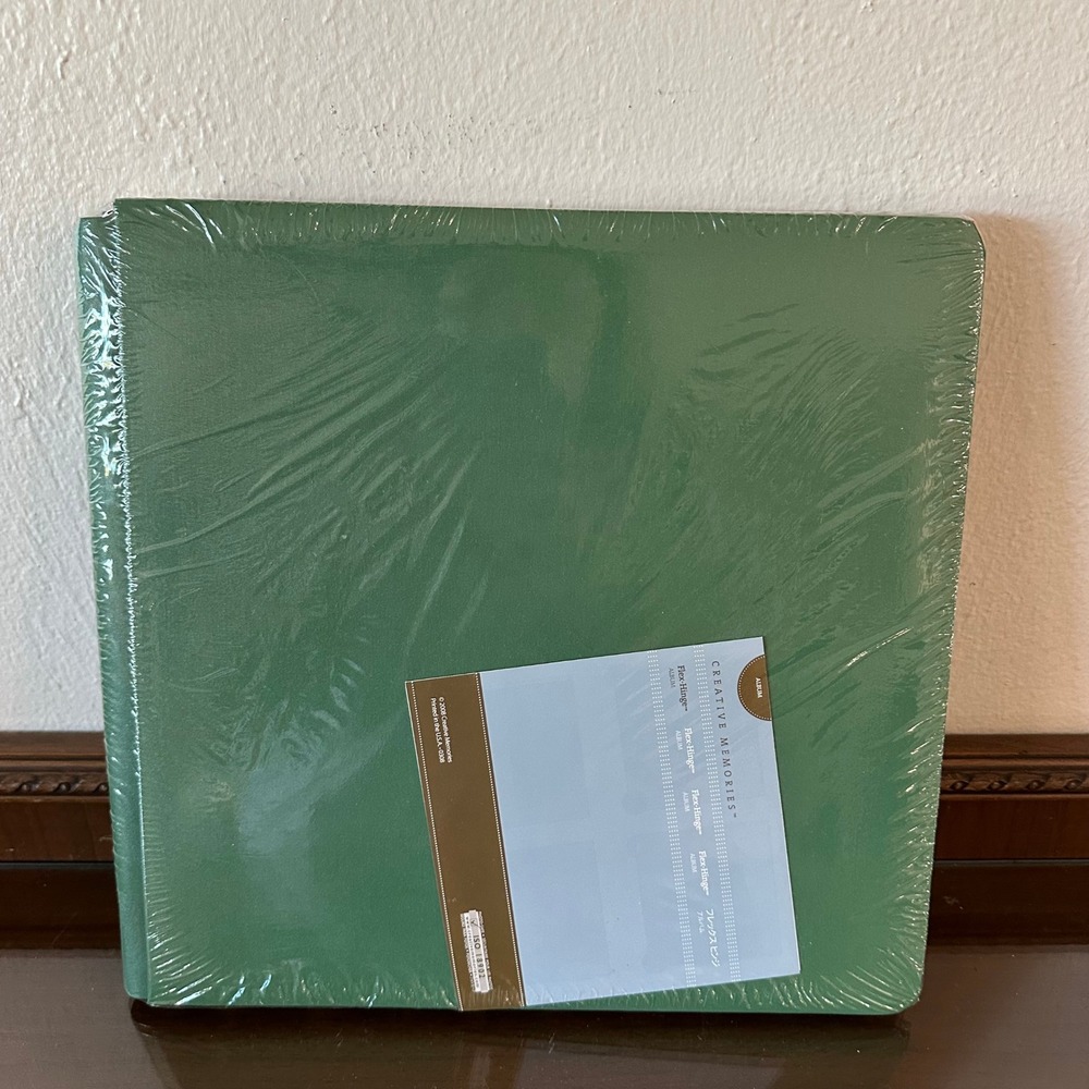 Creative Memories 12x12 Flex-Hinge Scrapbook Album Green New Sealed